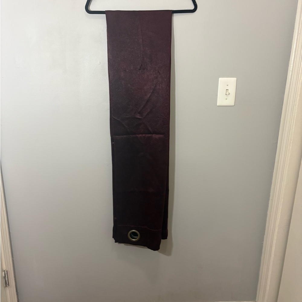 Elegant burgandy blackout energy saving curtain panel - Picture 10 of 10